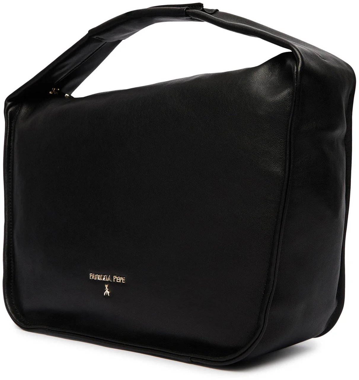 Patrizia Pepe Black Soft Shoulder Bag Zwart