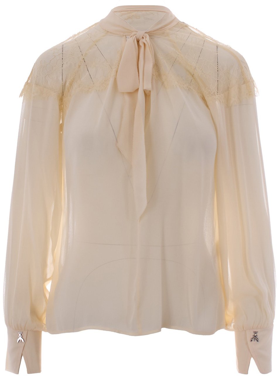 Patrizia Pepe Shirts Warm Ivory Wit
