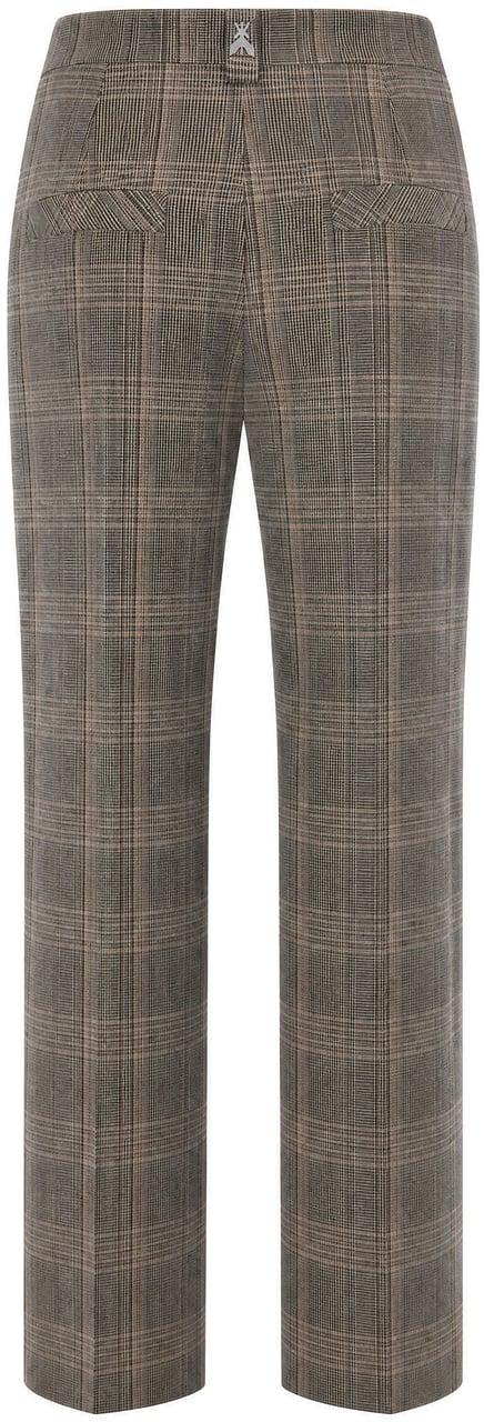 Patrizia Pepe Trousers Brown Check Taupe