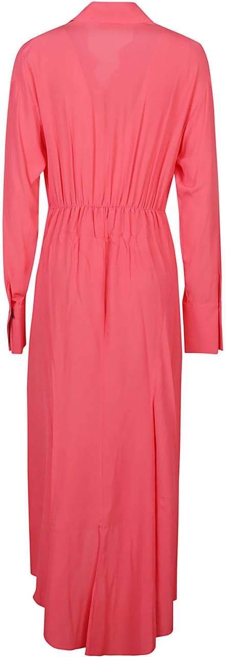 Patrizia Pepe Long Sleeve Dress Pink Roze