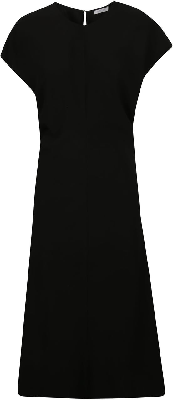 Patrizia Pepe Short Sleeve Dress Black Zwart