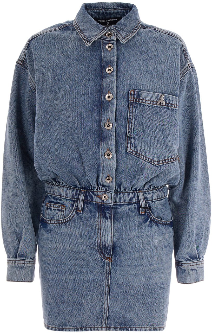 Patrizia Pepe Dresses New Warm Blue Wash Blauw