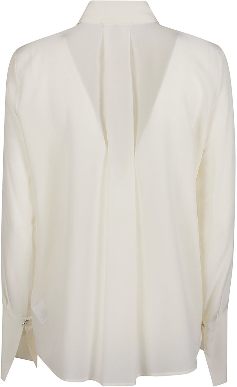 Patrizia Pepe Long Sleeve Shirt White Wit