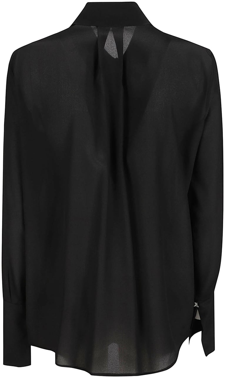 Patrizia Pepe Long Sleeve Shirt Black Zwart