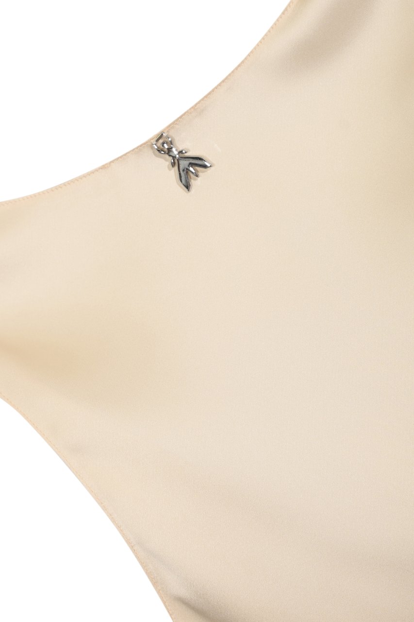 Patrizia Pepe Top Warm Ivory Geel