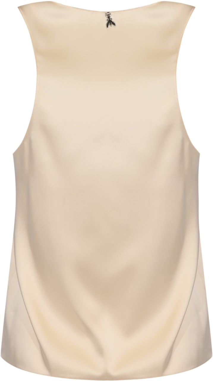 Patrizia Pepe Top Warm Ivory Geel