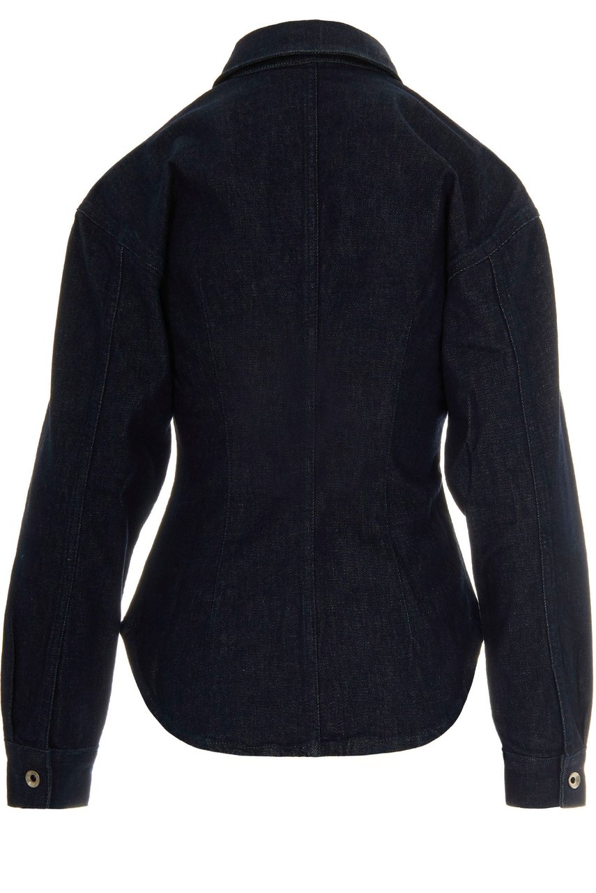 Patrizia Pepe Shirts Blue Rinse Wash Blauw