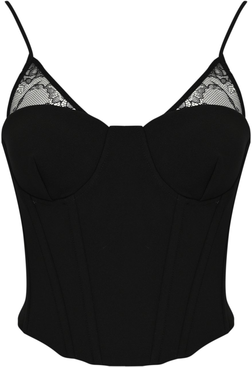 Patrizia Pepe Top Black Zwart