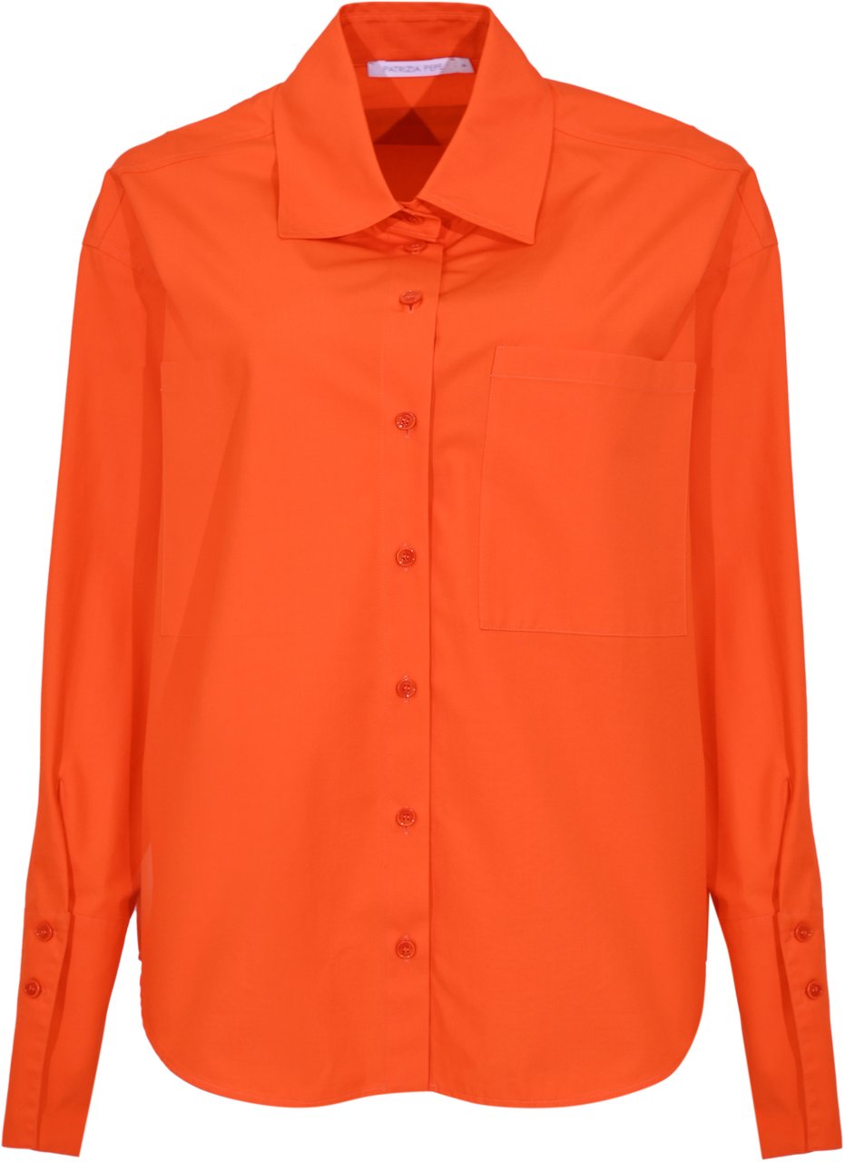 Patrizia Pepe Shirts Deep Orange Oranje