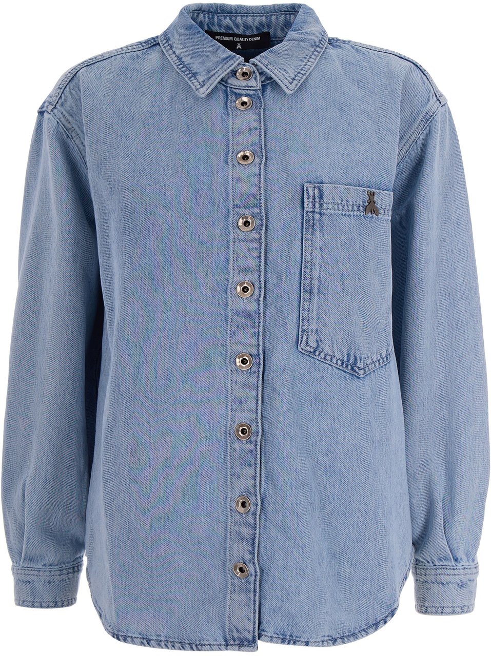 Patrizia Pepe Shirts New Light Blue Wash Blauw