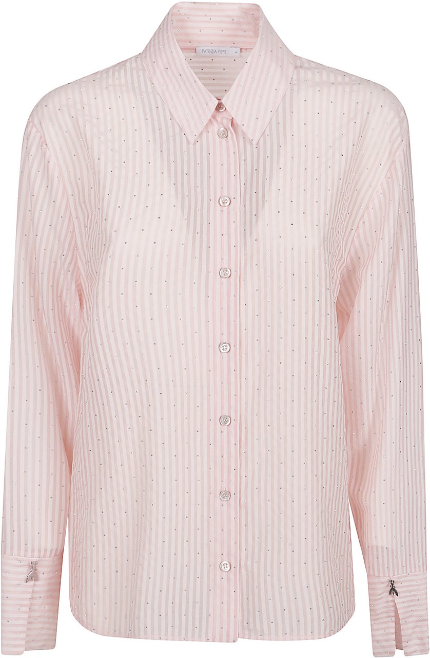 Patrizia Pepe Long Sleeve Shirt Pink Roze