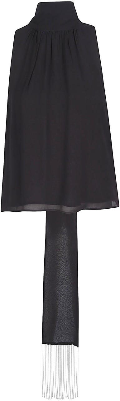 Patrizia Pepe Sleeveless Blouse Black Zwart