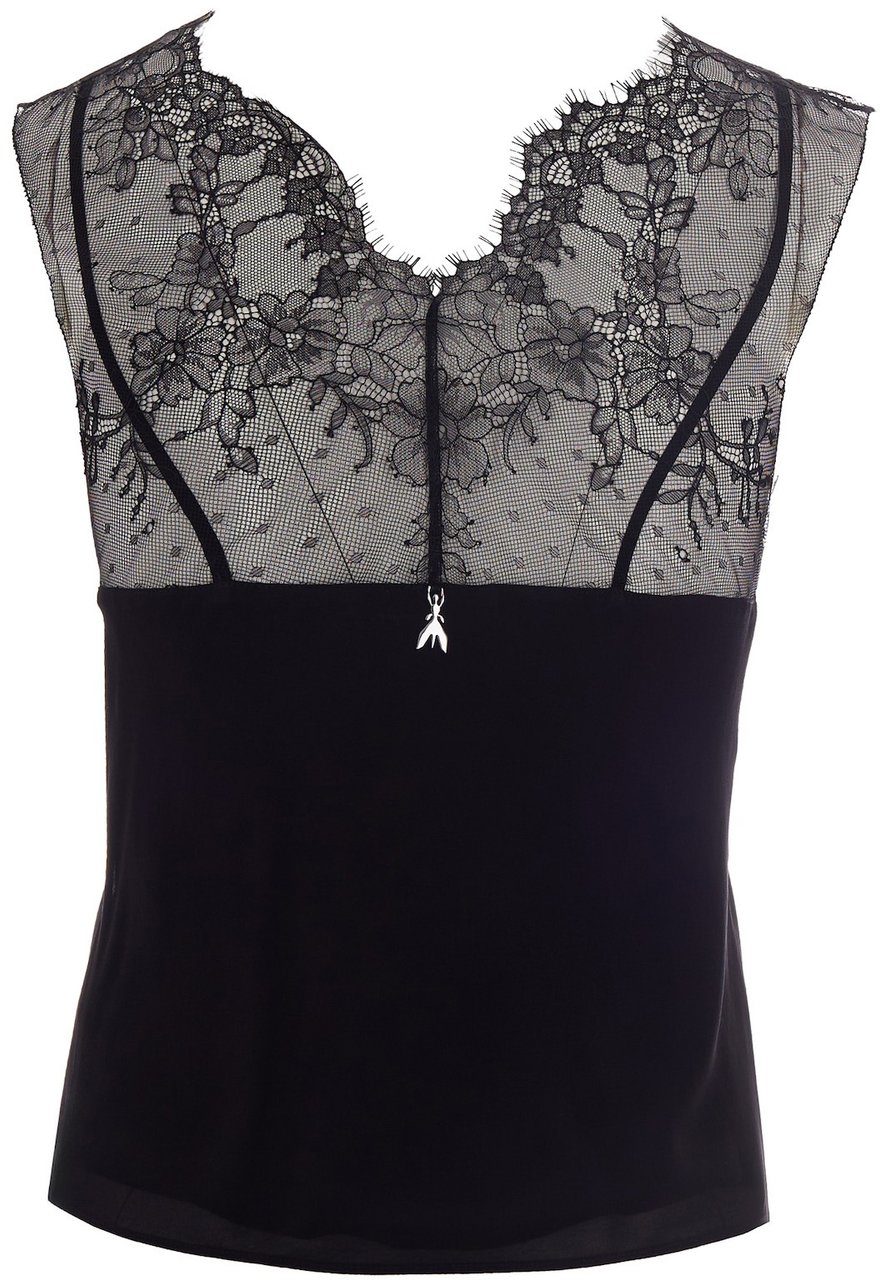 Patrizia Pepe Top Black Zwart