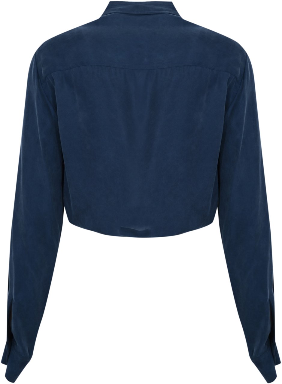 Patrizia Pepe Shirts Lagoon Blue Blauw
