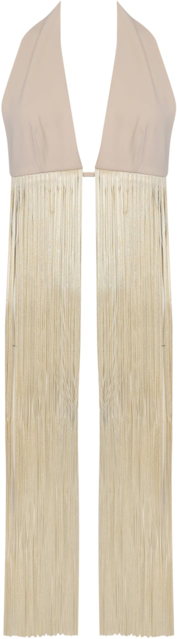 Patrizia Pepe Top Warm Ivory Geel