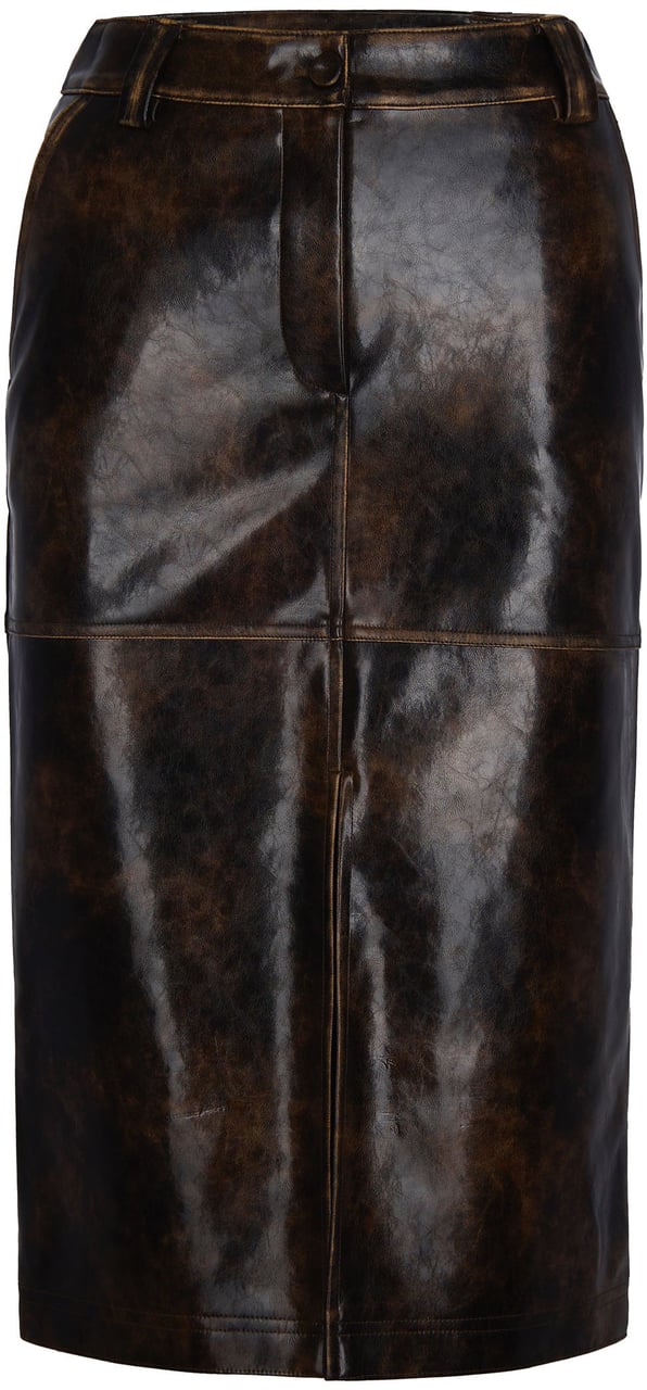 Patrizia Pepe Skirts Brownblack Brushed Bruin