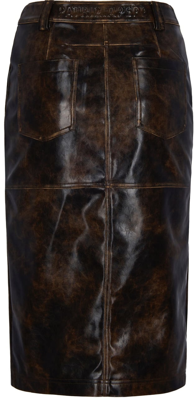 Patrizia Pepe Skirts Brownblack Brushed Bruin