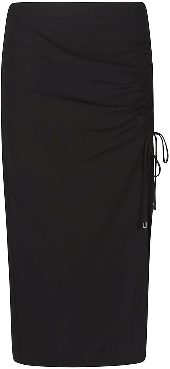 Patrizia Pepe Midi Skirt Black Zwart