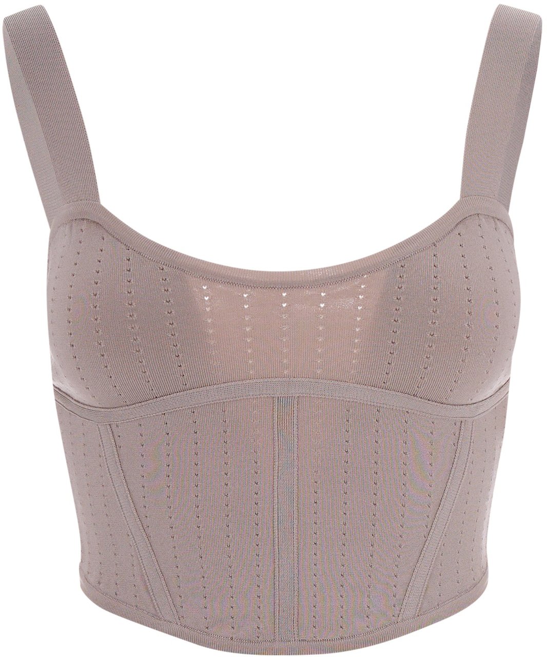 Patrizia Pepe Top Cloud Gray Grijs