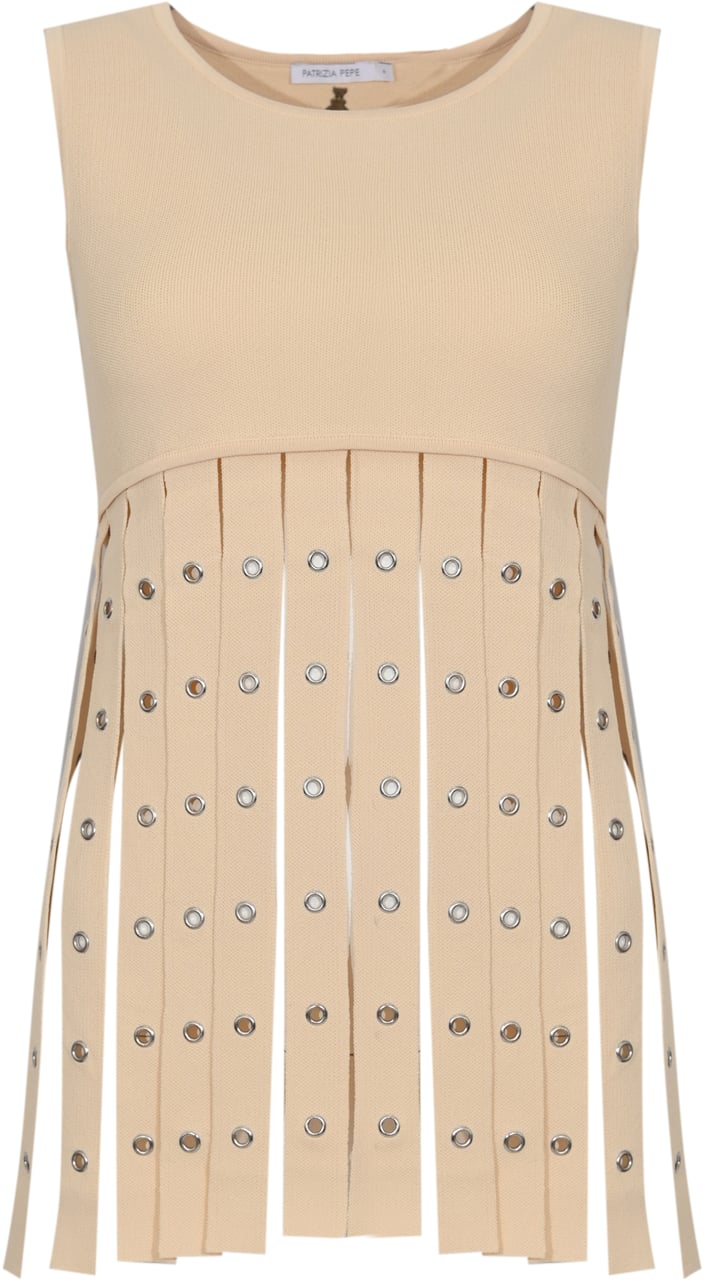 Patrizia Pepe Sweaters Warm Ivory Geel