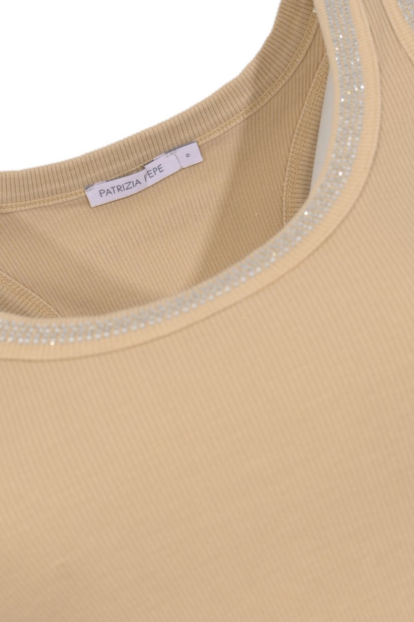 Patrizia Pepe Top Fade Beige Beige