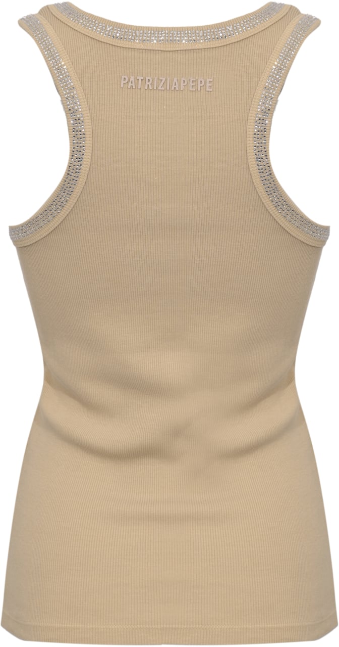 Patrizia Pepe Top Fade Beige Beige