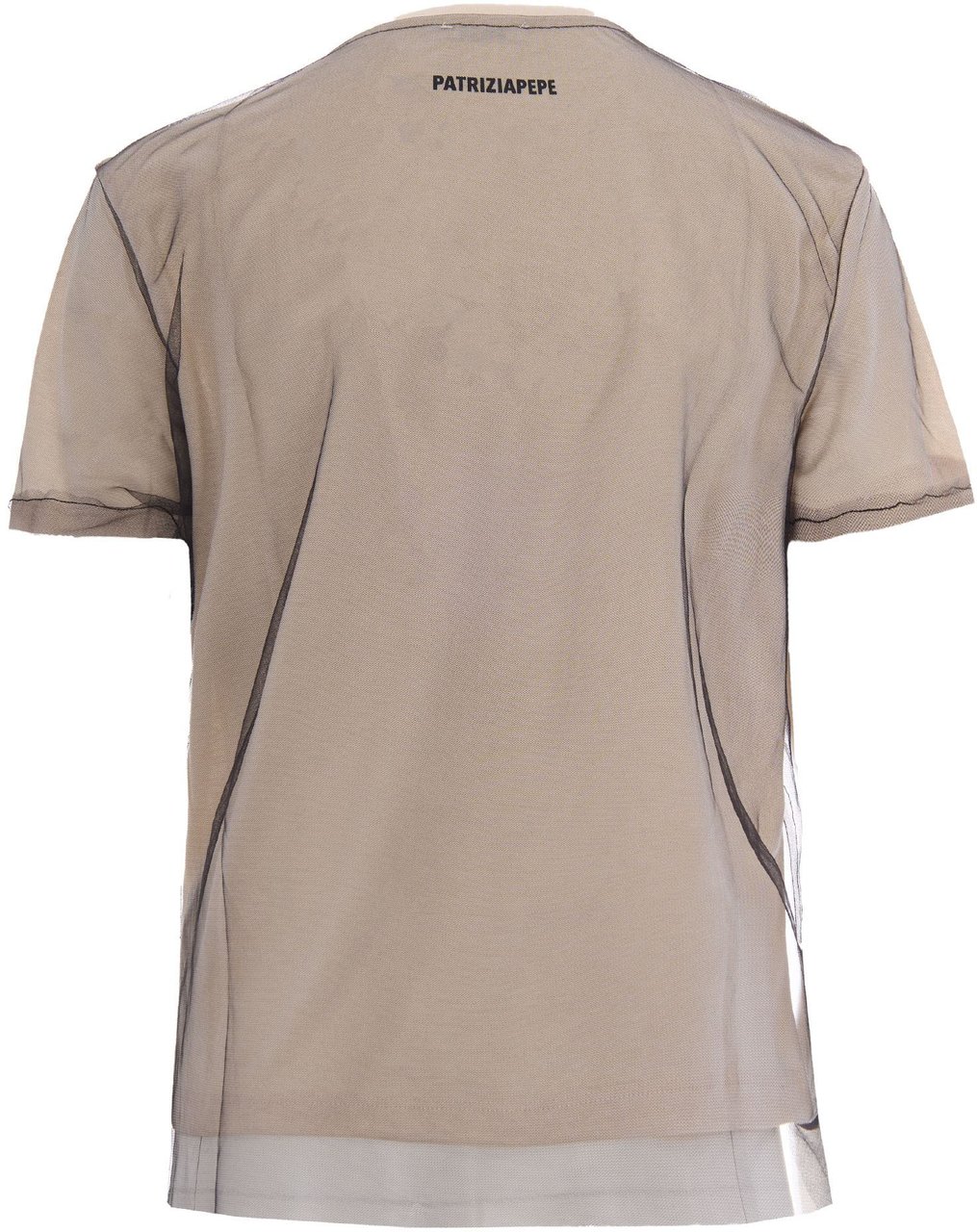 Patrizia Pepe T-Shirts And Polos Warm Ivory/Black Beige