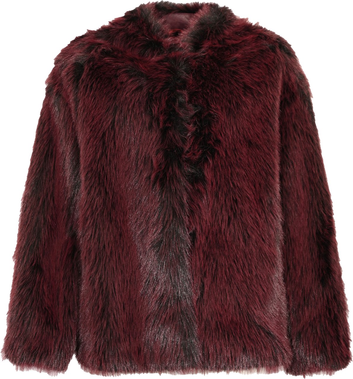 Patrizia Pepe Coats Purple Red Fur Paars