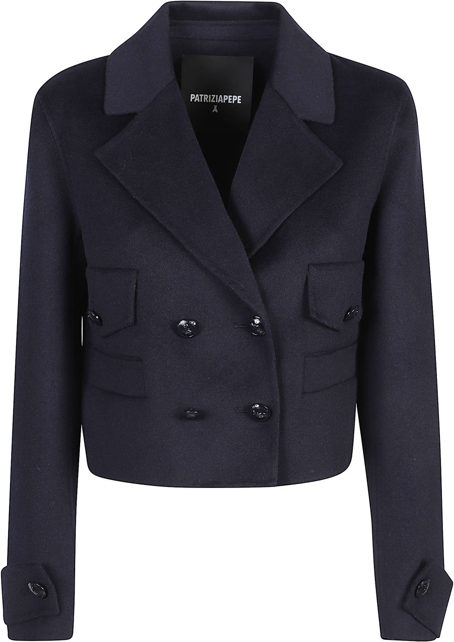 Patrizia Pepe Jacket Blue Blauw