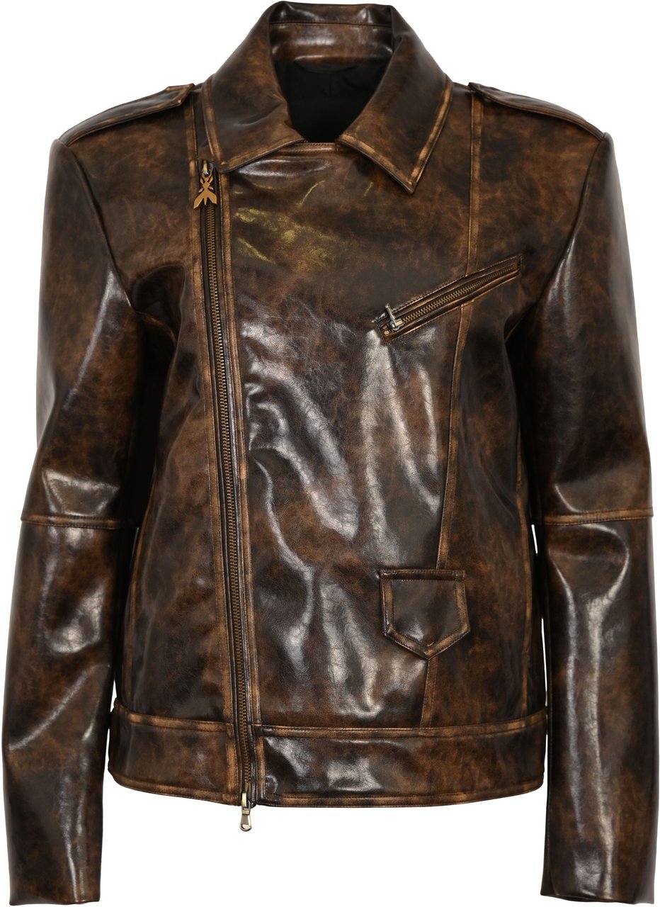 Patrizia Pepe Coats Brownblack Brushed Bruin