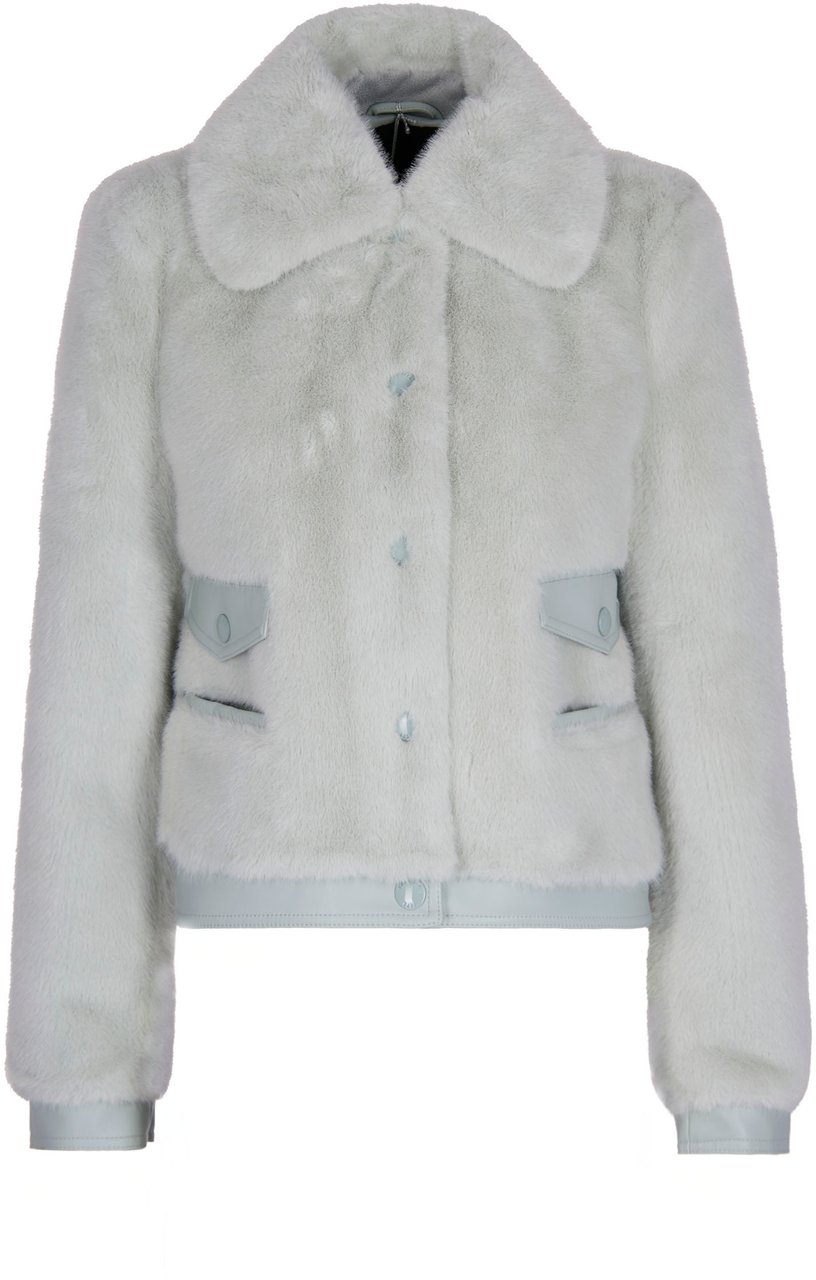 Patrizia Pepe Coats Acqua Gray Grijs