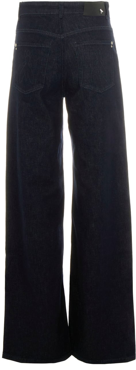 Patrizia Pepe Trousers Blue Rinse Wash Blauw