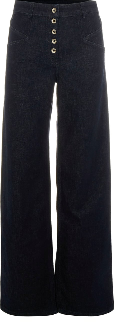 Patrizia Pepe Trousers Blue Rinse Wash Blauw