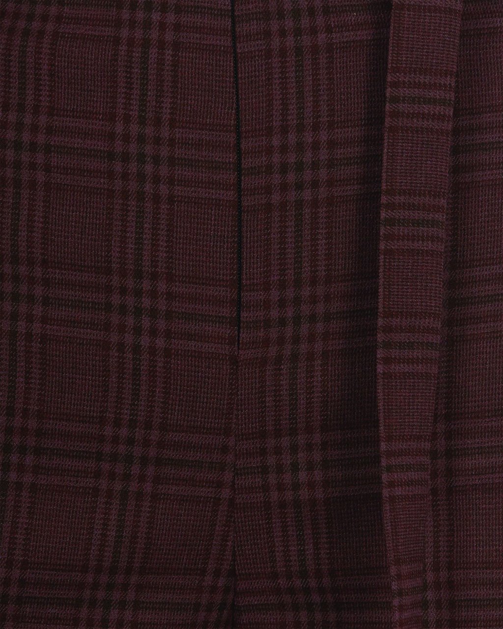 Patrizia Pepe Trousers Purple Red Check Rood
