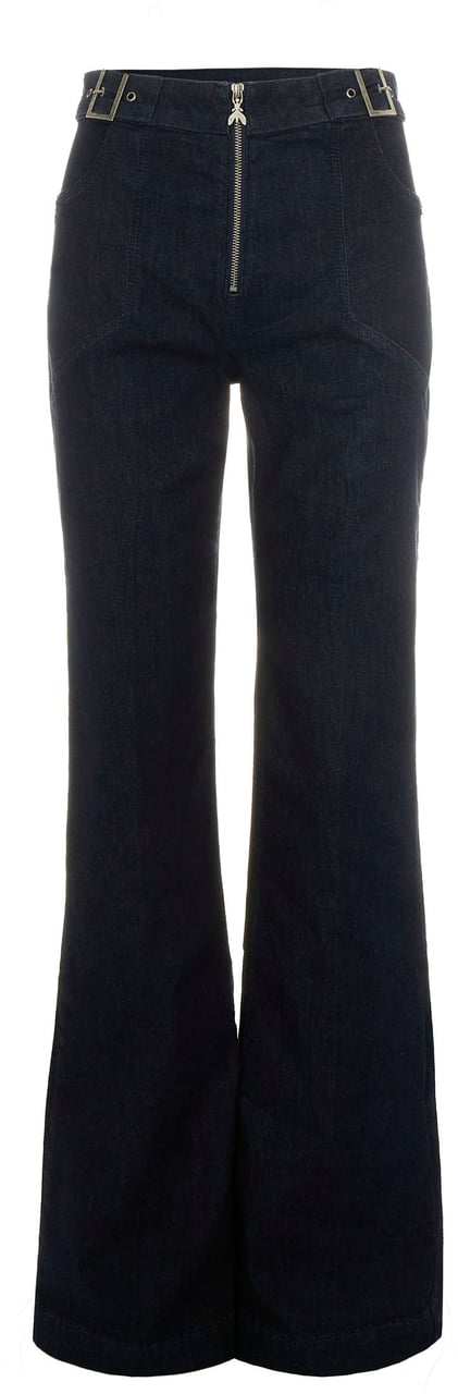 Patrizia Pepe Trousers Blue Rinse Wash Blauw