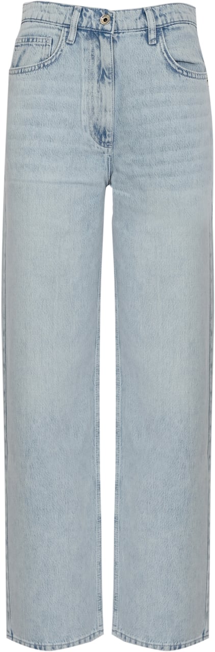 Patrizia Pepe Trousers New Light Blue Wash Blauw