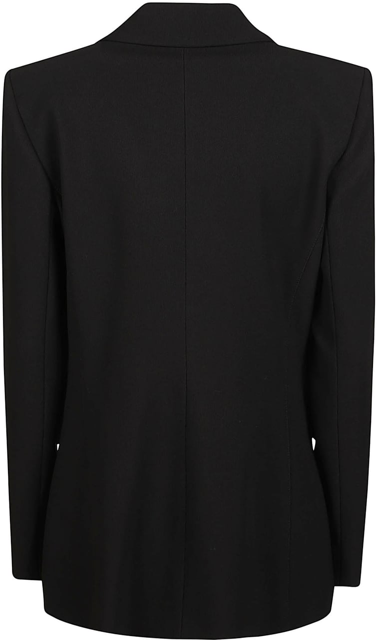 Patrizia Pepe Single Breasted Jacket Black Zwart