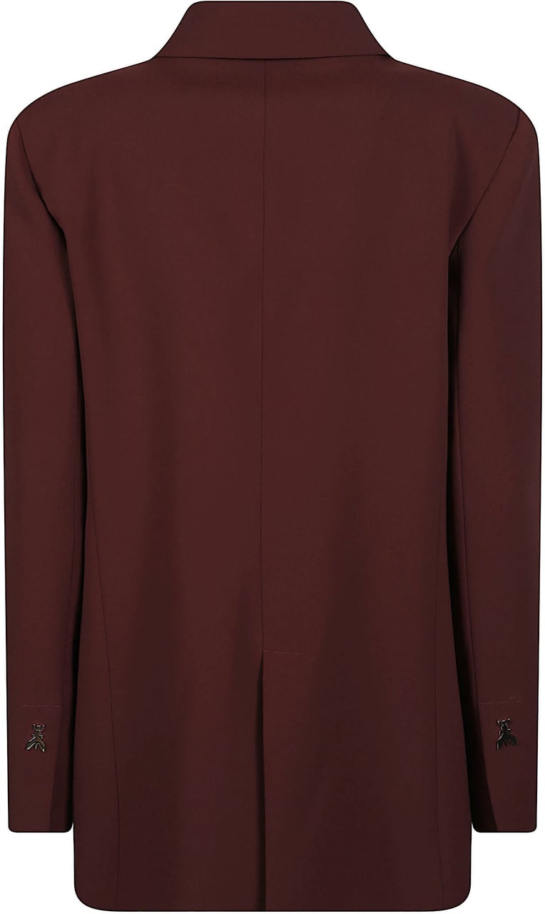 Patrizia Pepe Single Breasted Jacket Brown Bruin
