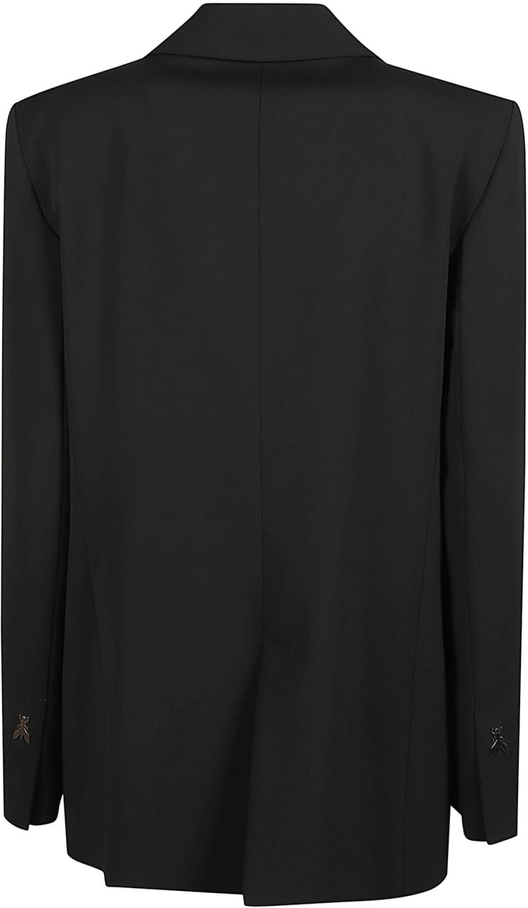 Patrizia Pepe Single Breasted Jacket Black Zwart