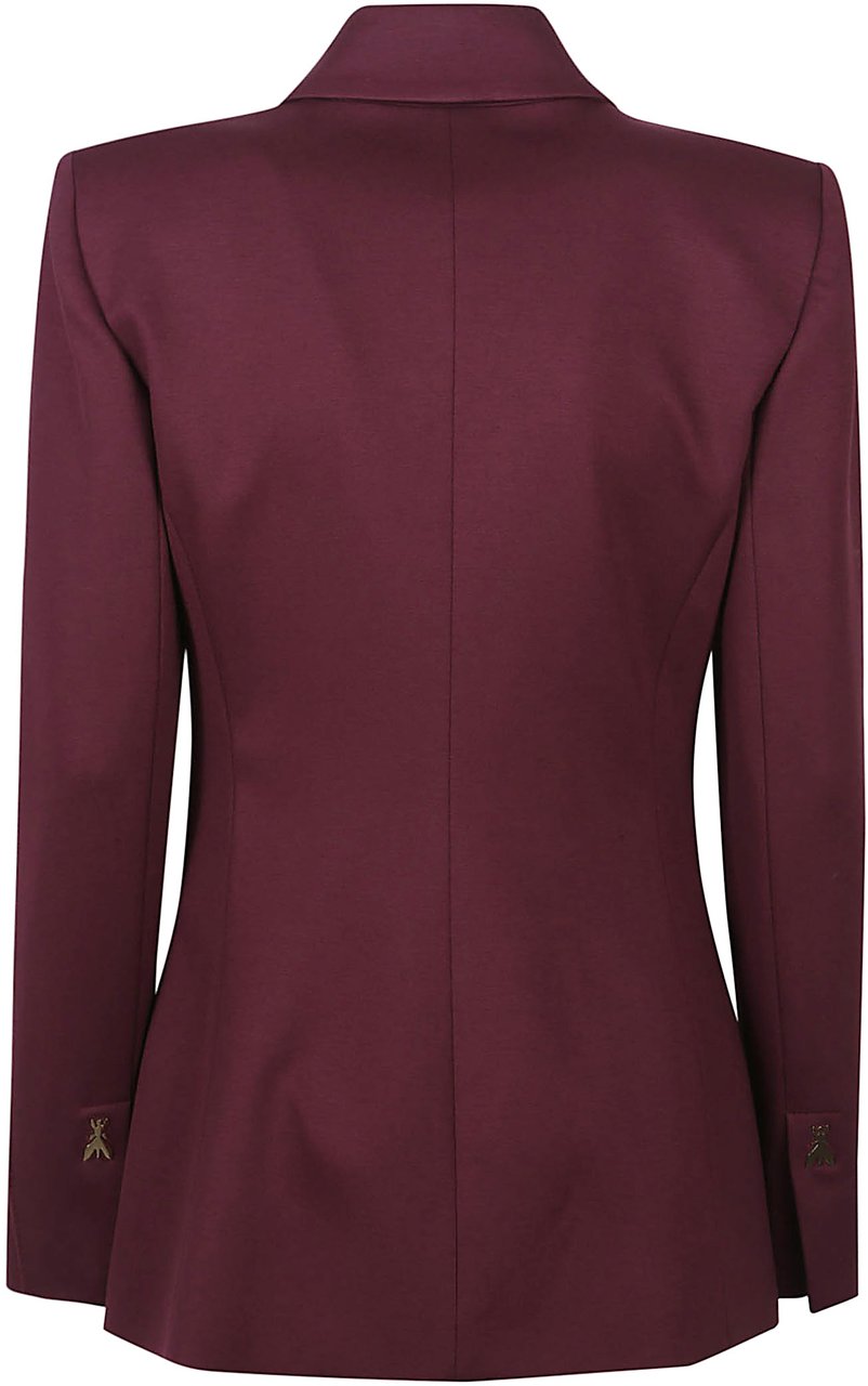 Patrizia Pepe Double Breasted Jacket Red Rood