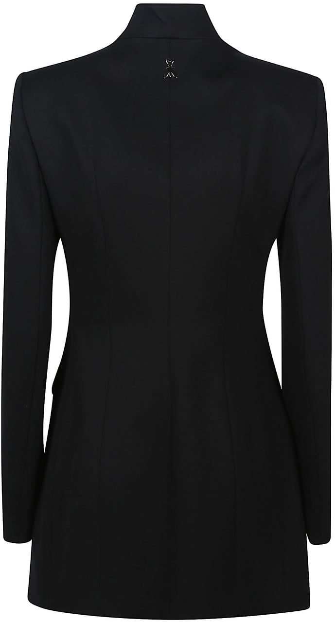 Patrizia Pepe Long Jacket Black Zwart