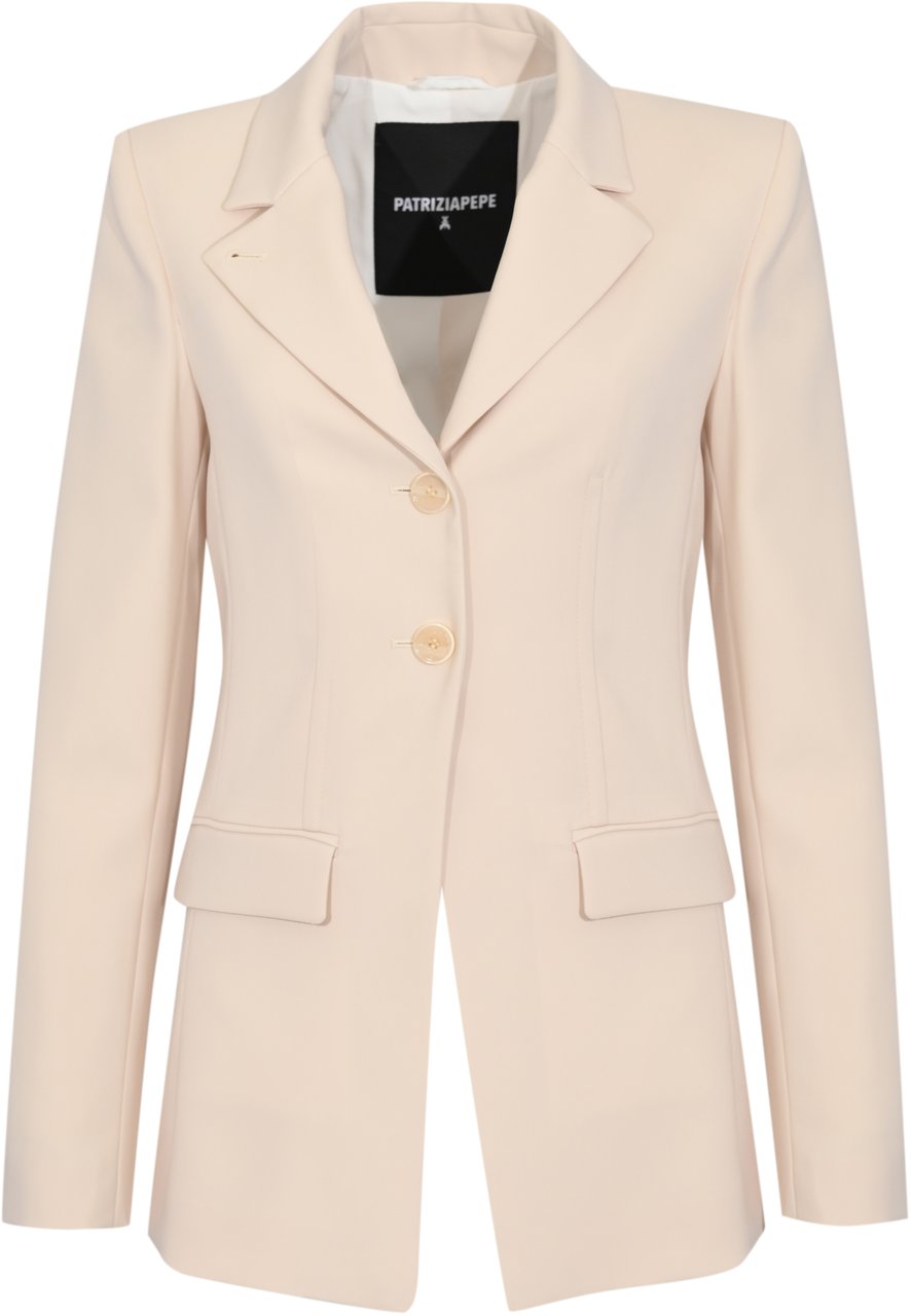 Patrizia Pepe Jackets Warm Ivory Geel