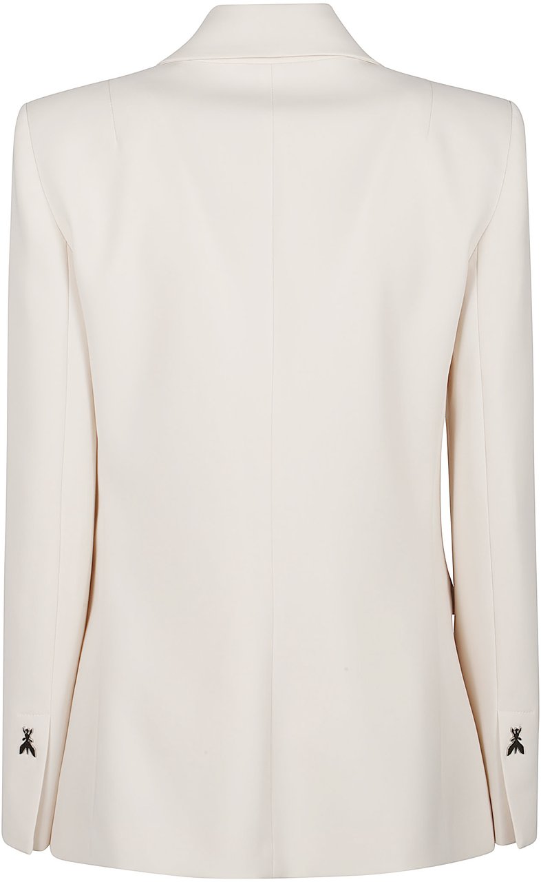 Patrizia Pepe Slim Single Brested Jacket White Wit