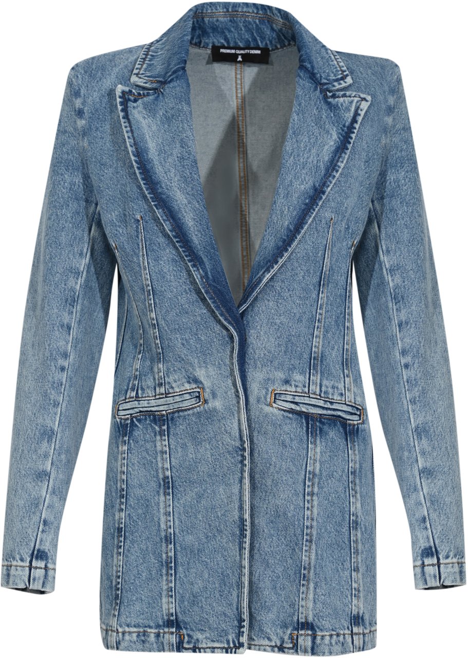 Patrizia Pepe Jackets Warm Blue Wash Blauw