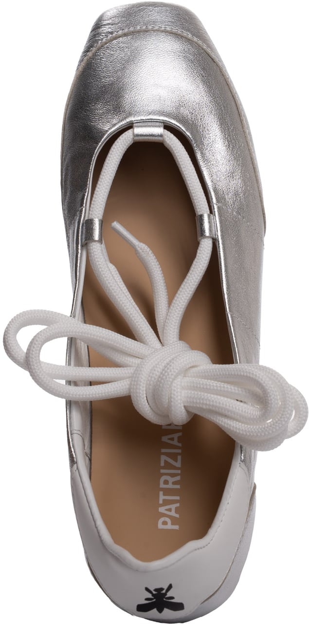 Patrizia Pepe Flat Shoes Silver Zilver