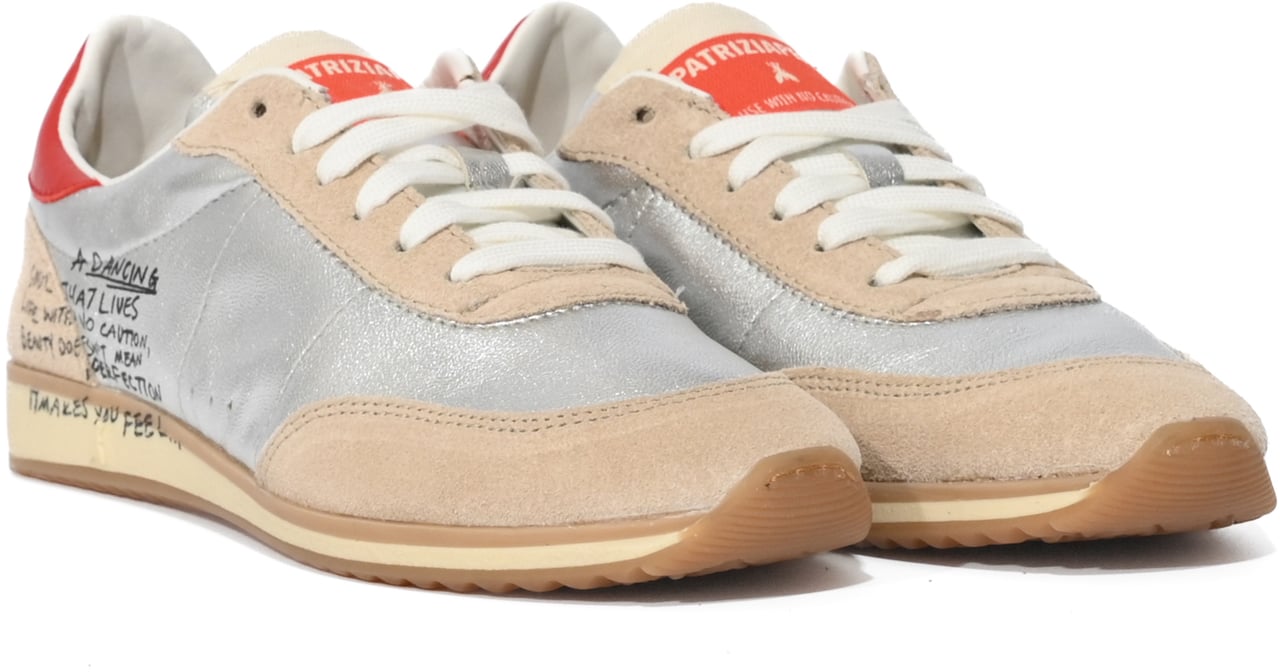 Patrizia Pepe Sneakers Silver E Red Zilver