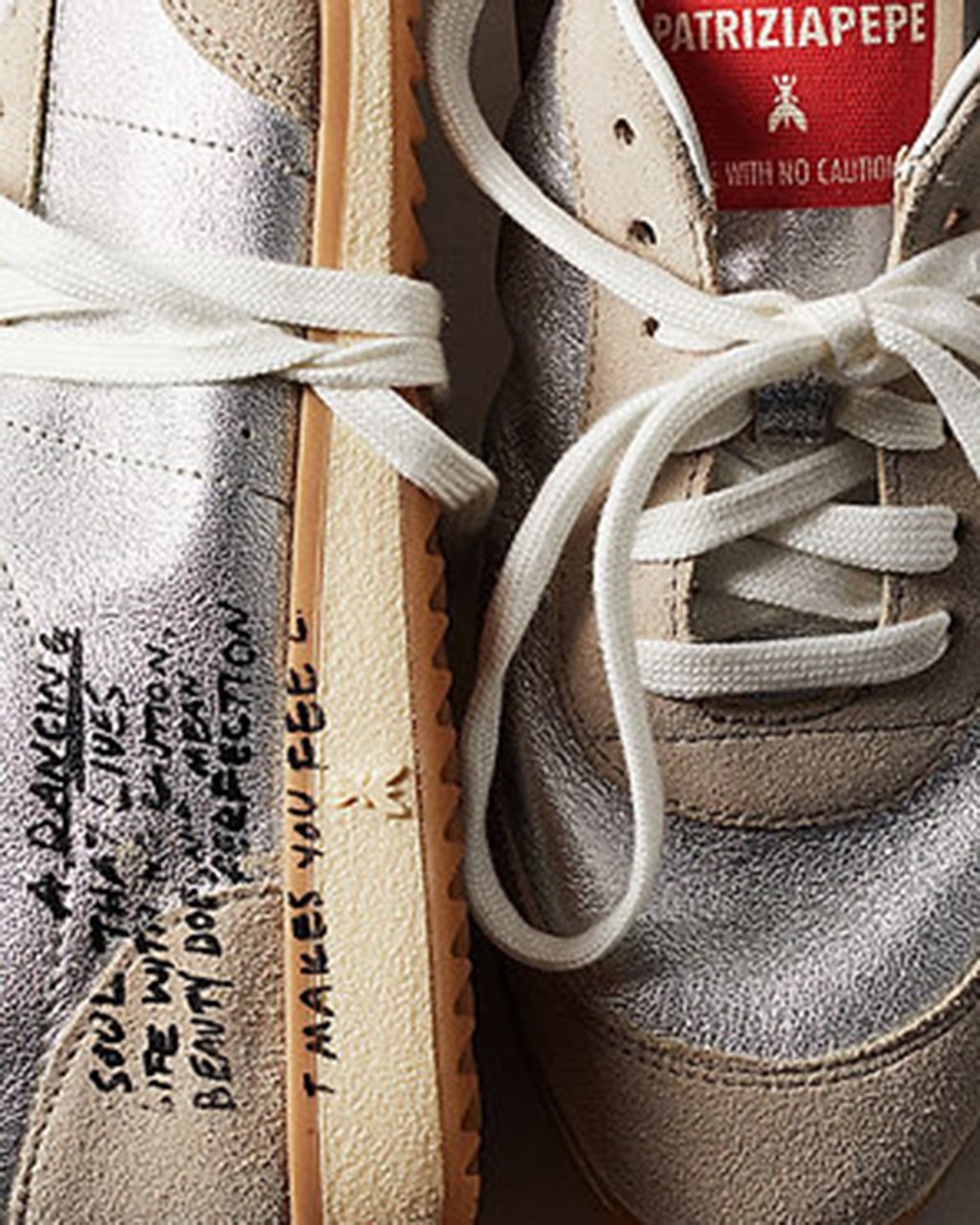 Patrizia Pepe Sneakers Silver Red Rood