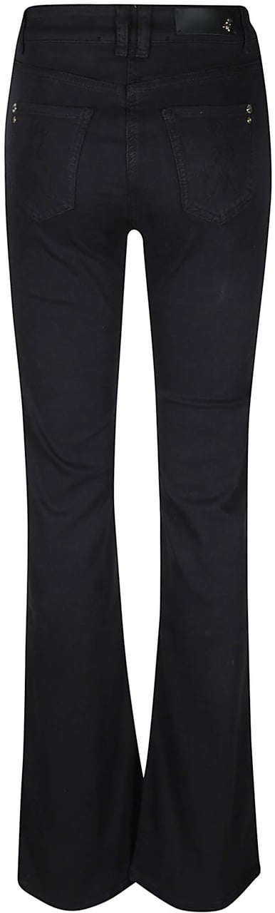 Patrizia Pepe Flared Jeans Black Zwart