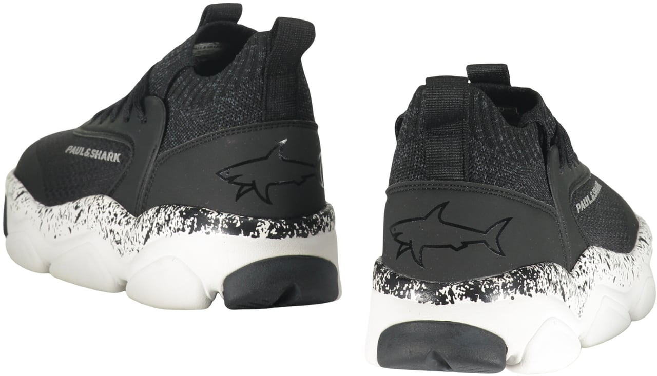 Paul & Shark Modern black sneakers for sports and style Zwart