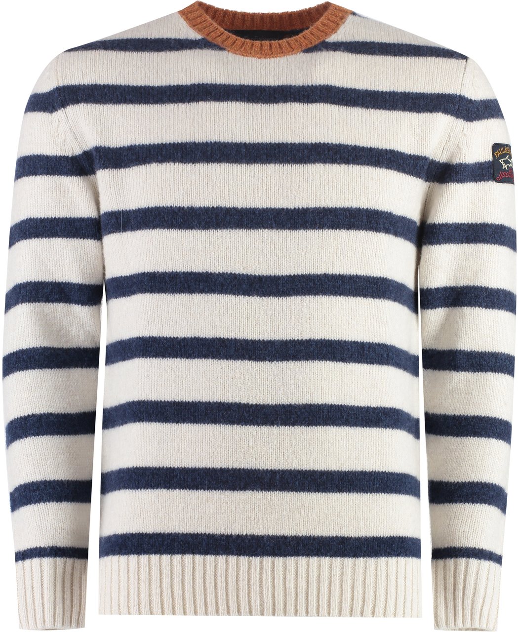 Paul & Shark Wool-blend crew-neck sweater Wit